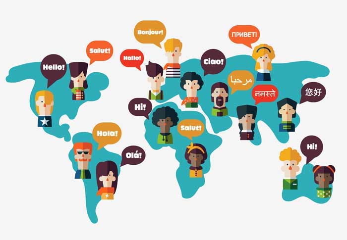 different languages