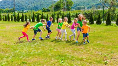 a group of children