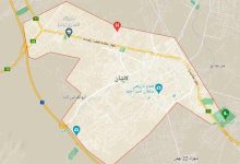 نقشه کاشان
