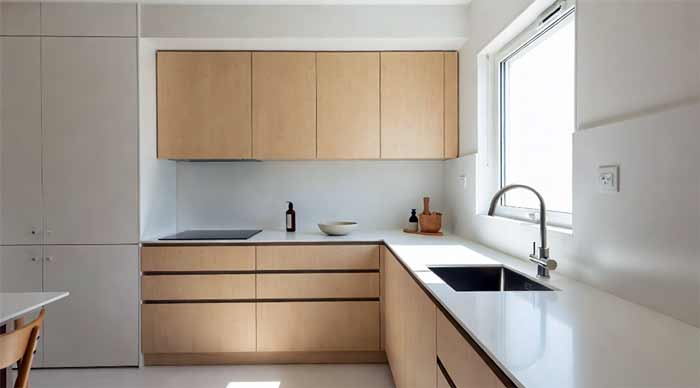 زندگی مینیمال مینیمالیسم در آشپزخانه
